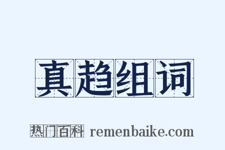 真趋组词是什么意思的图片